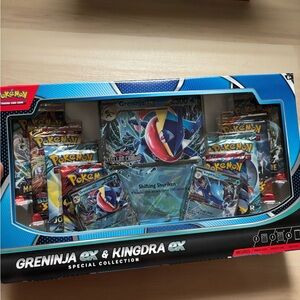 Pokemon Greninja EX & Kingdra EX Collection Box - Blue and Black